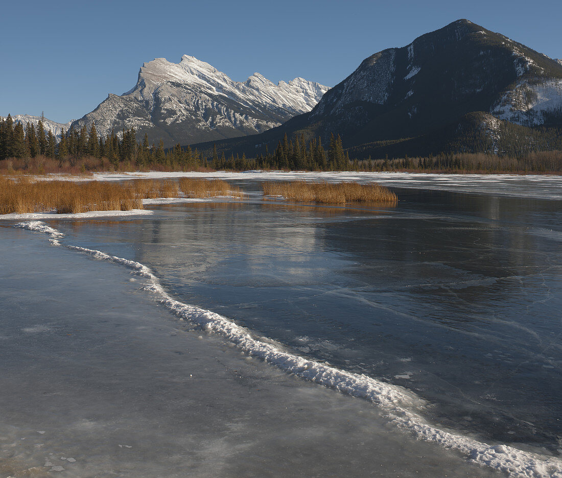 Mt. Rundle and Vermillion Lake