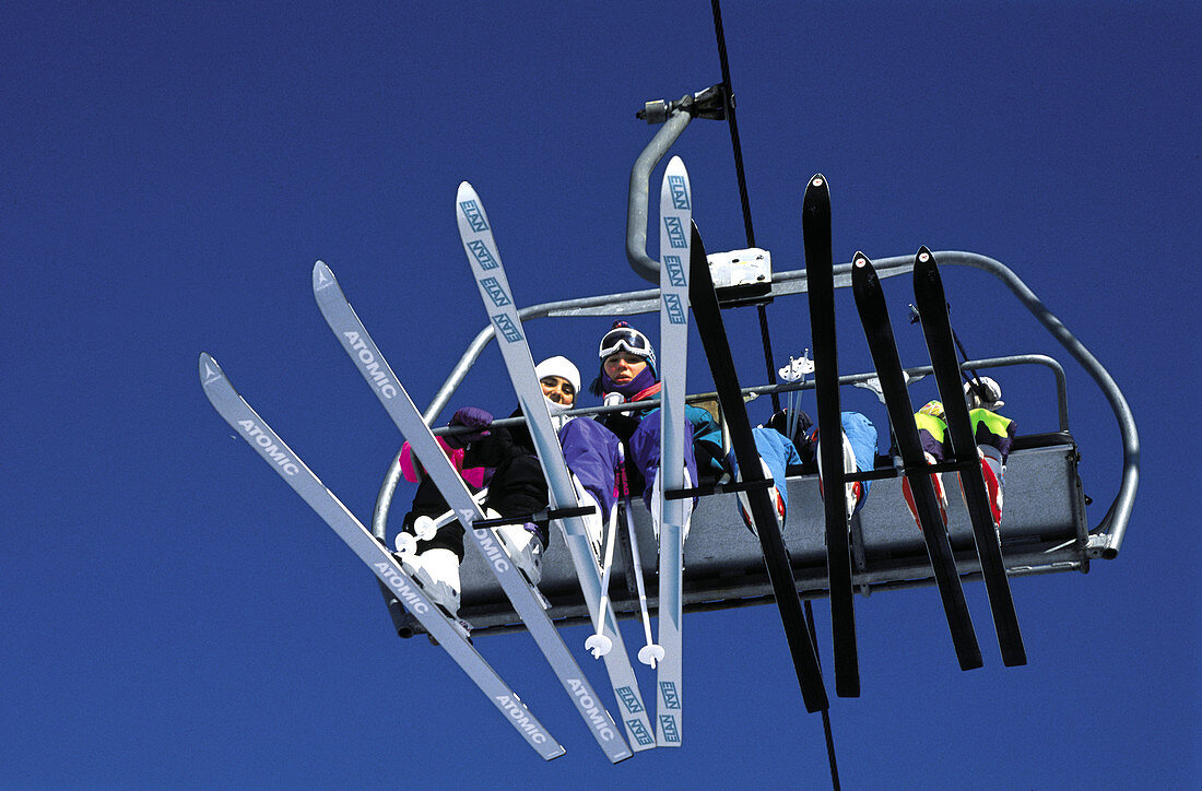 People on Ski Lift