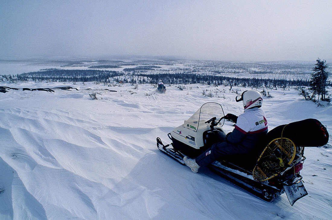 Winter Snowmobile Raid