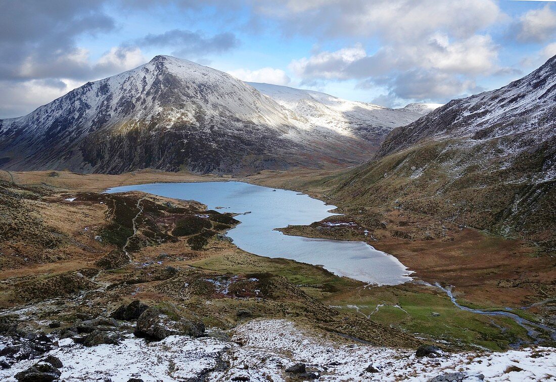 Hanging valley,Cwm Idwal,Wales