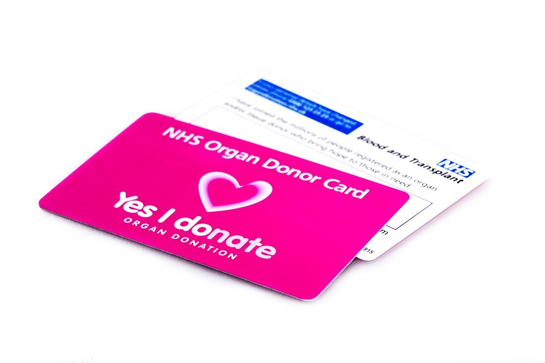 Organ donor cards
