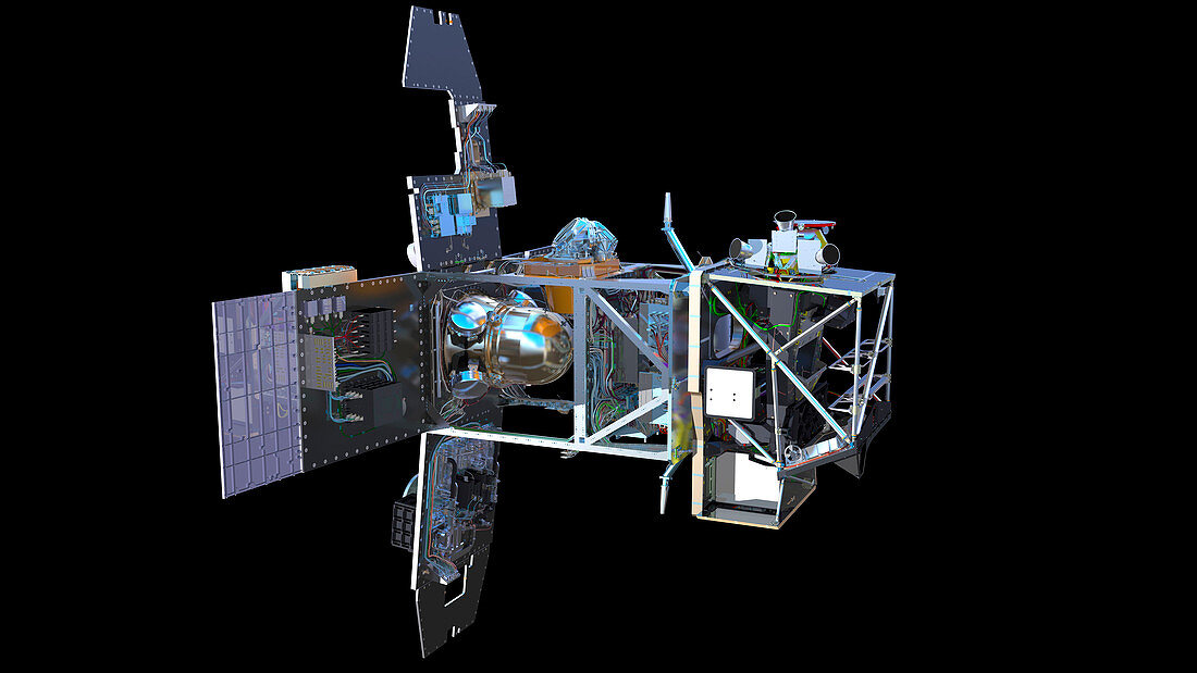 Sentinel-2 satellite interior