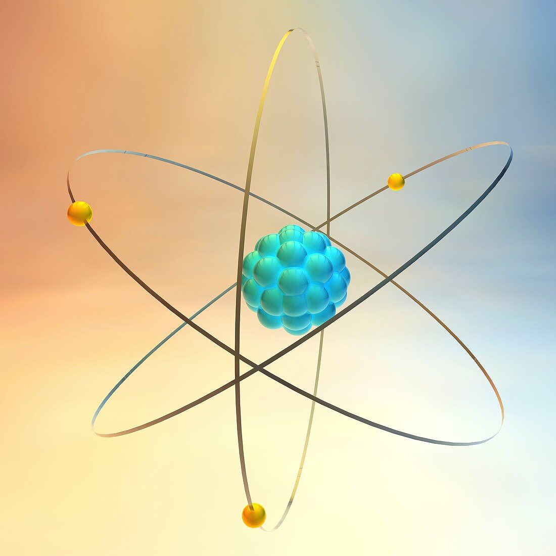 Atomic structure,illustration