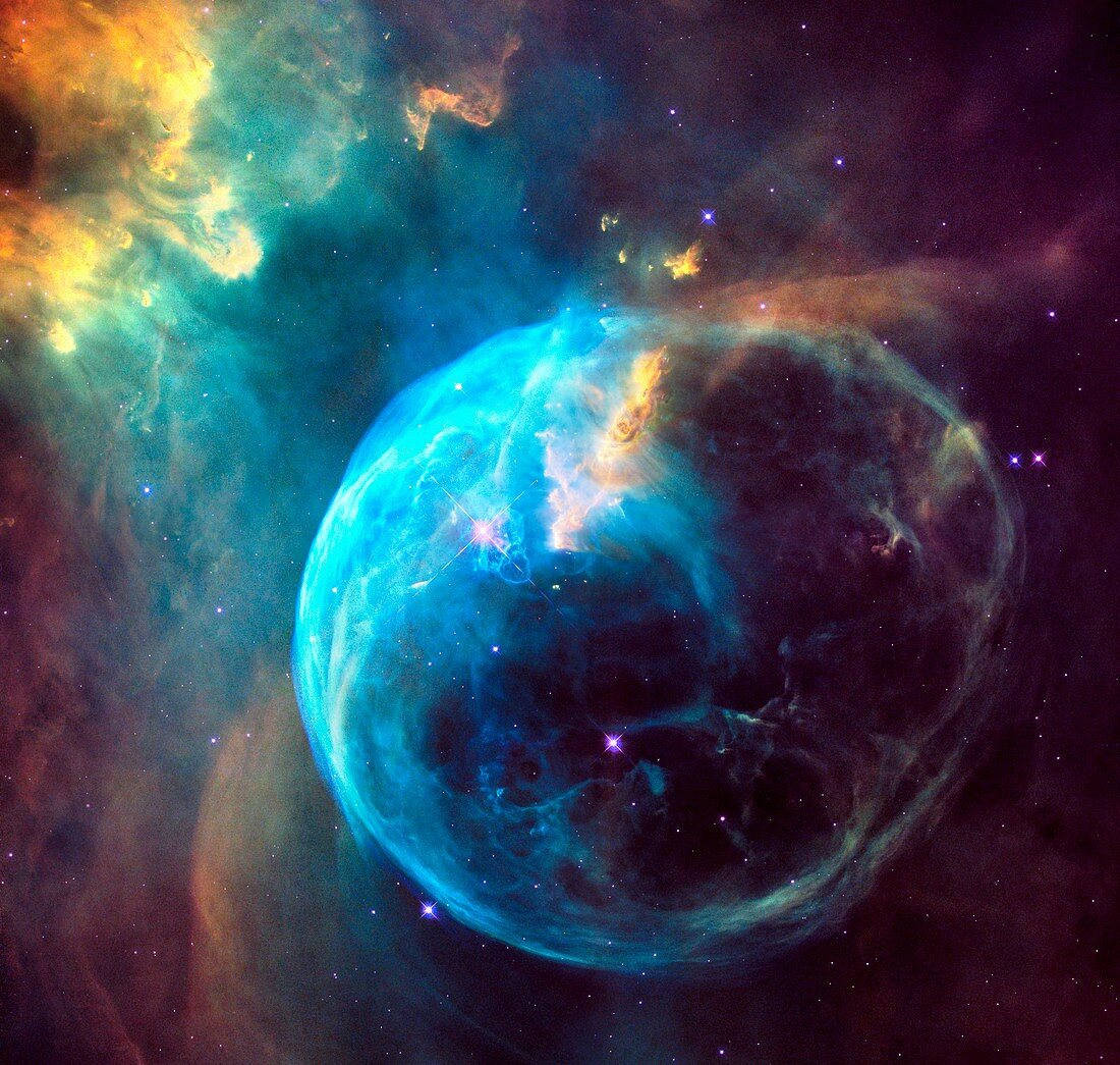 Bubble Nebula,HST image