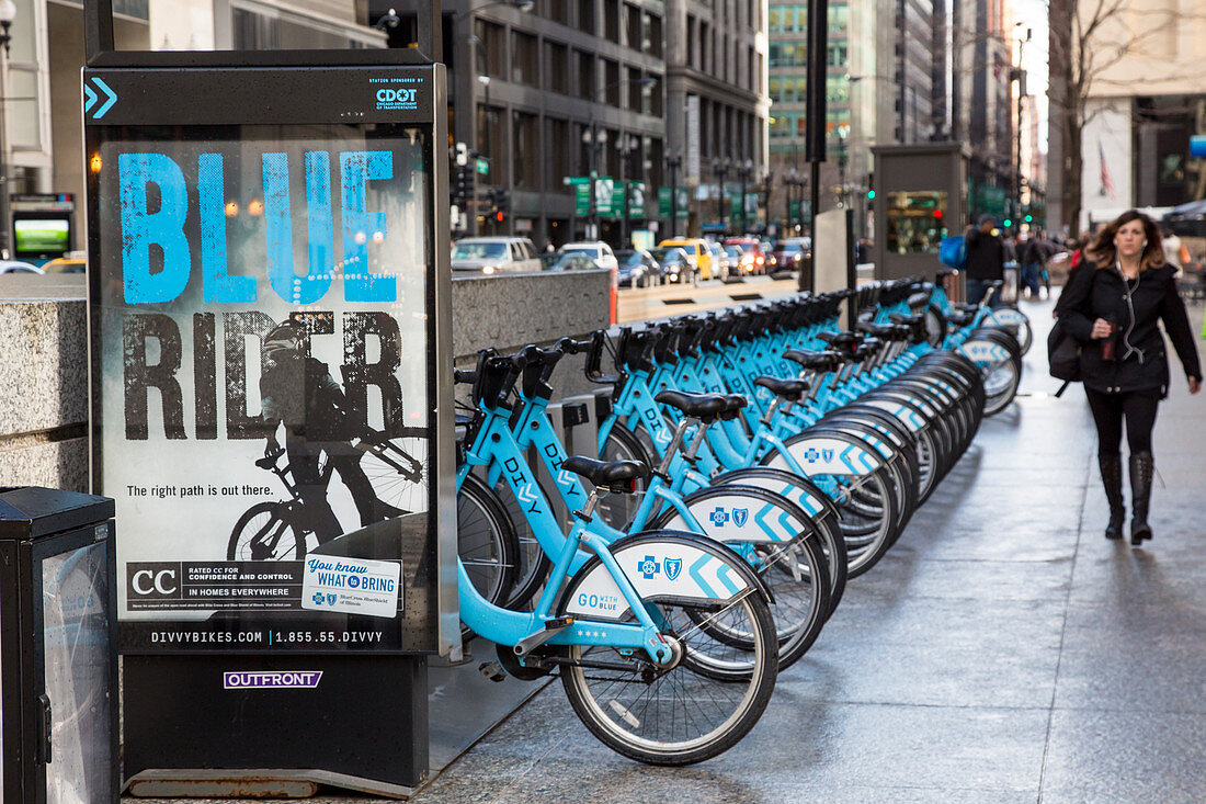 Bicycle hire,Chicago,USA
