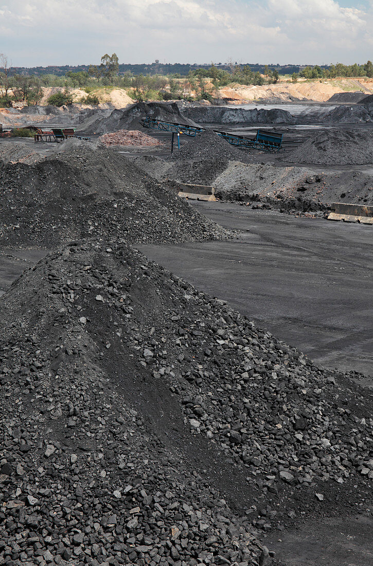 Open-cast coal mine,South Africa