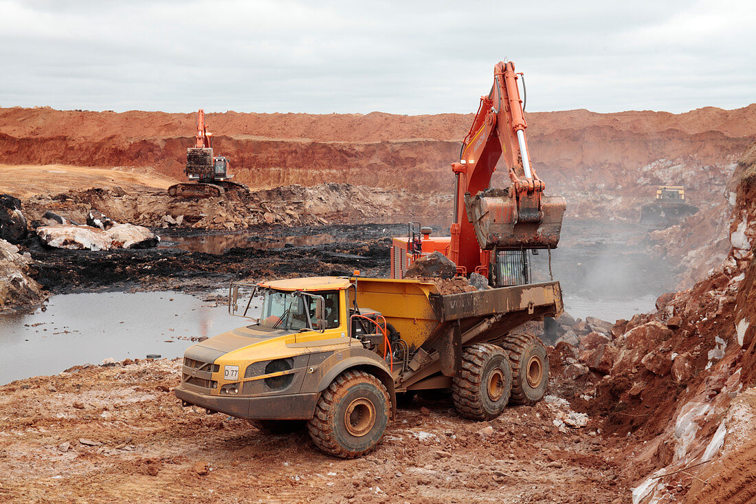 Open-cast coal mine,South Africa