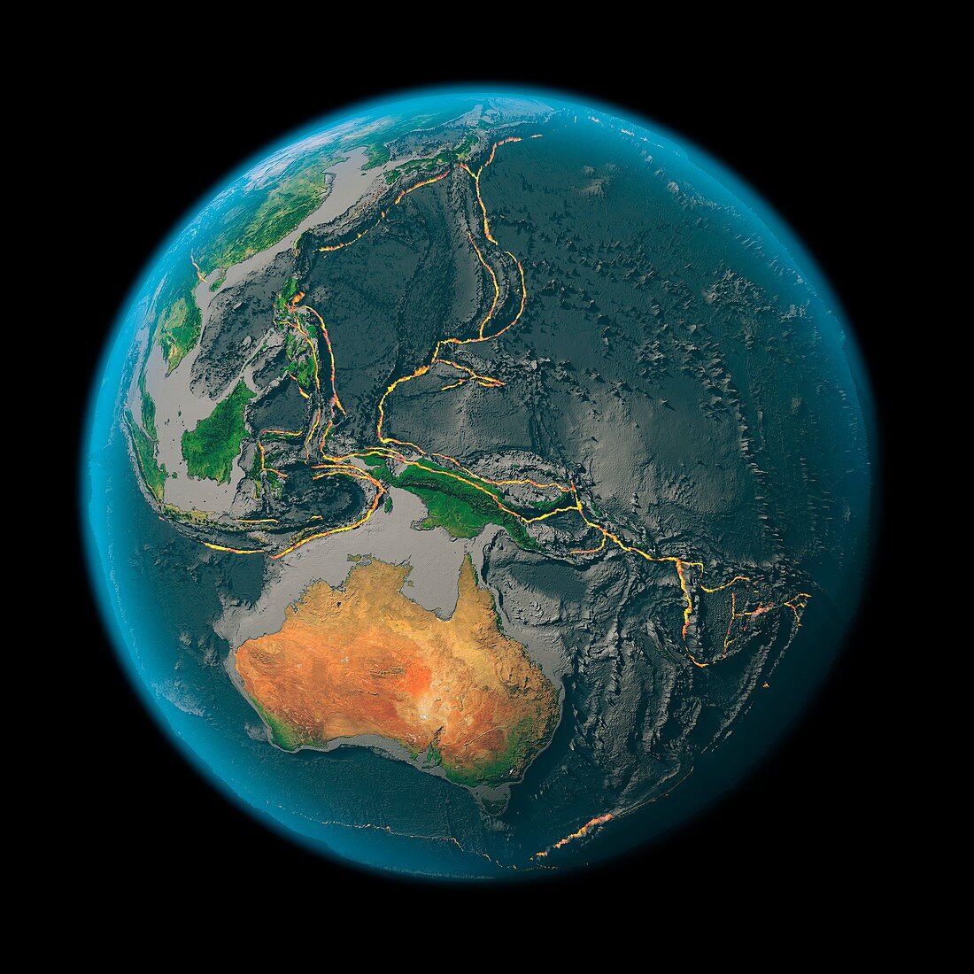 Global tectonics,western Pacific Plate