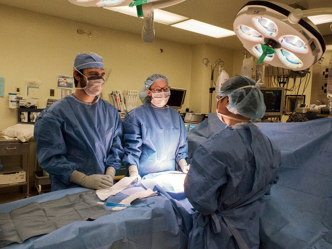Surgical team at work