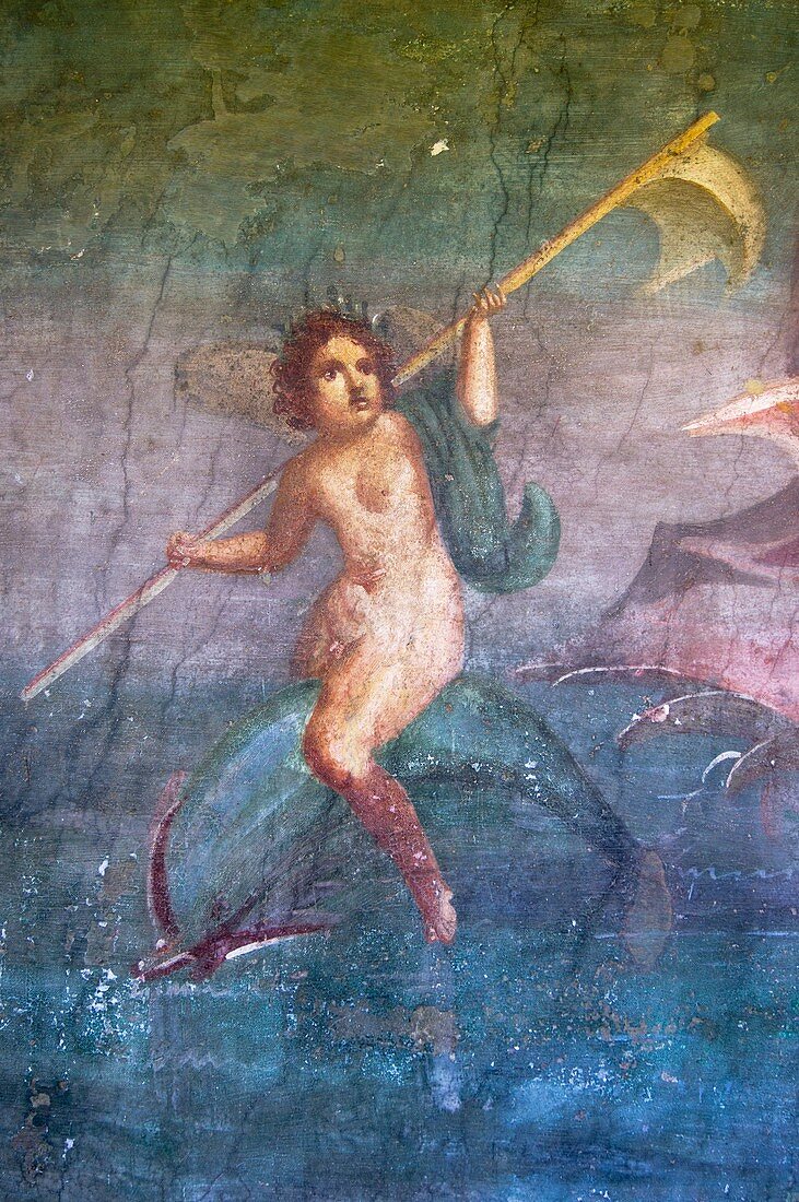 Nymph painting in Pompeii