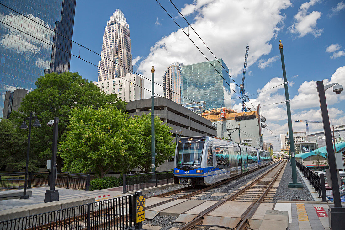 Light rail transit system,Charlotte,USA