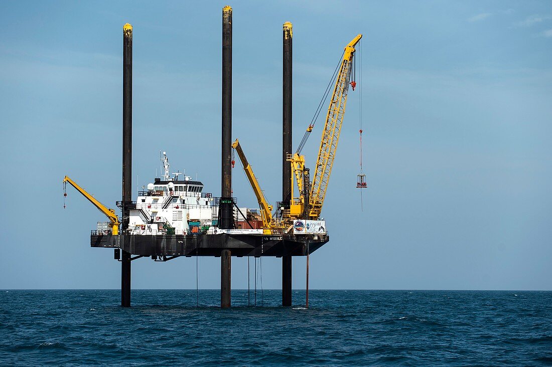 Chicxulub Crater research drilling boat