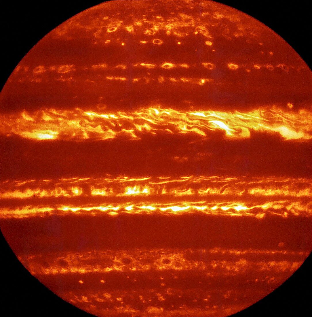 Jupiter,VISIR infrared image