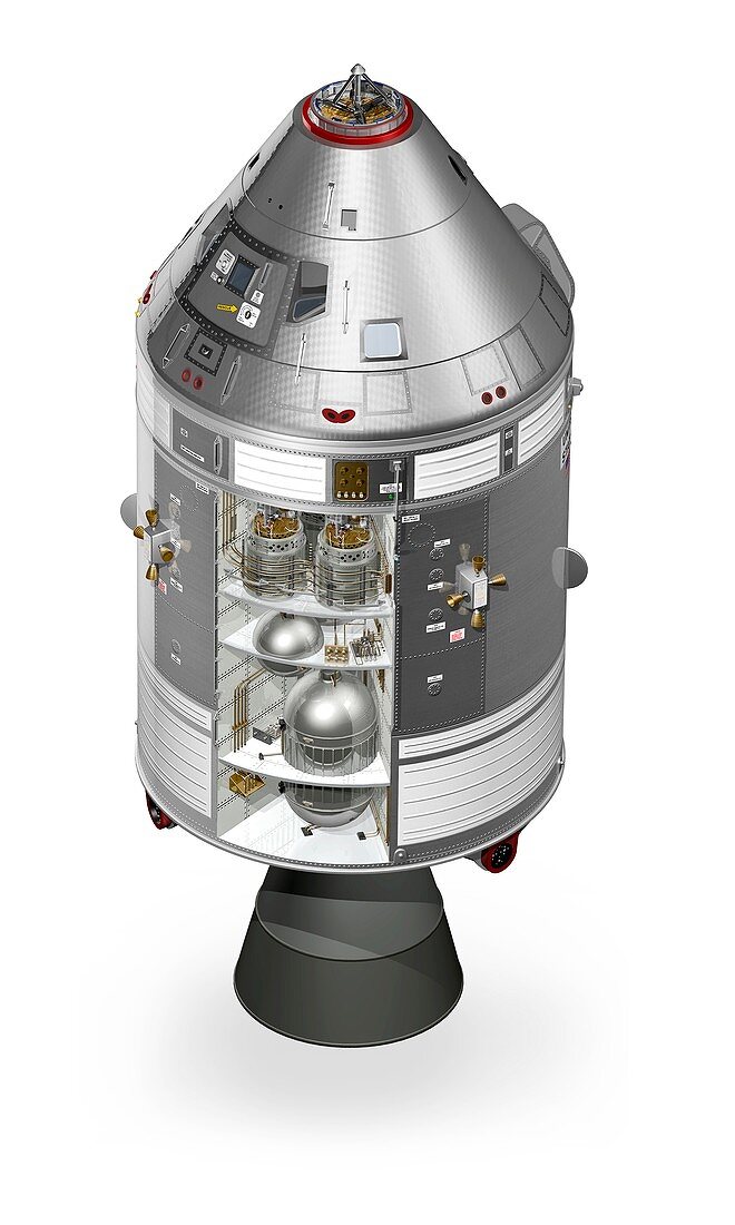 Apollo Command Service Module,artwork