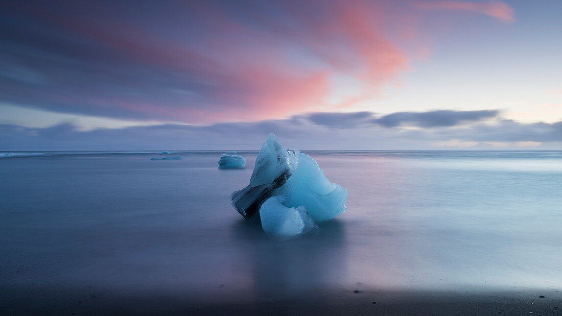 Beached icebergs,Iceland