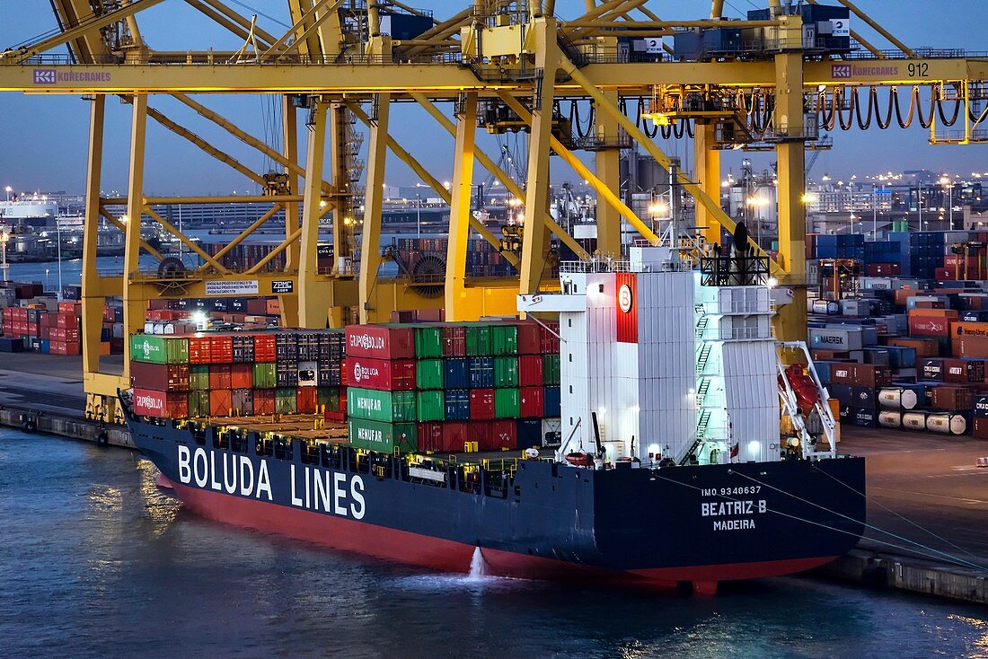 Container port,Barcelona,Spain