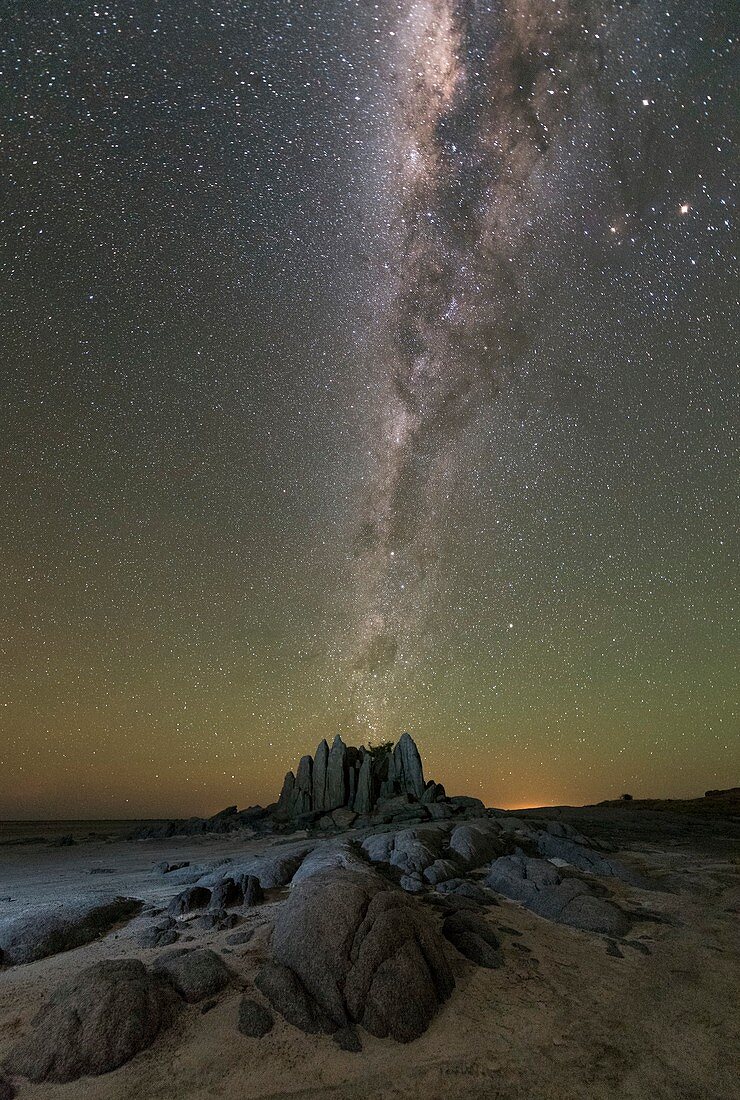 Milky Way over Kubu Island,Botswana