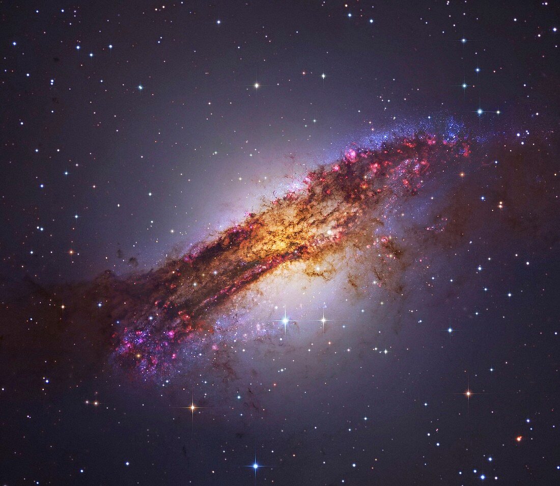 Centaurus A radio galaxy,composite image