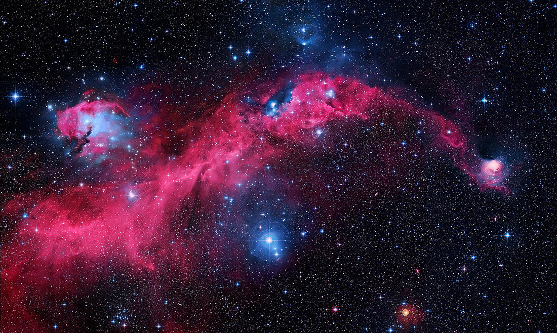 Seagull Nebula,composite image