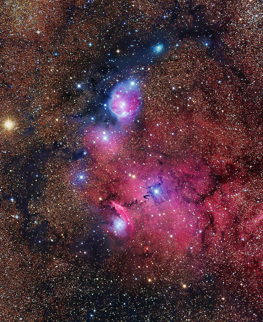 NGC 6559 nebulae,composite image