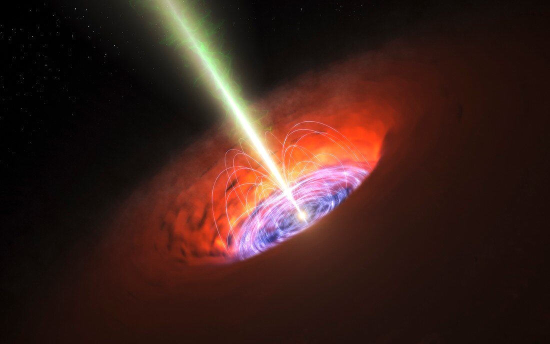 Galactic supermassive black hole,artwork