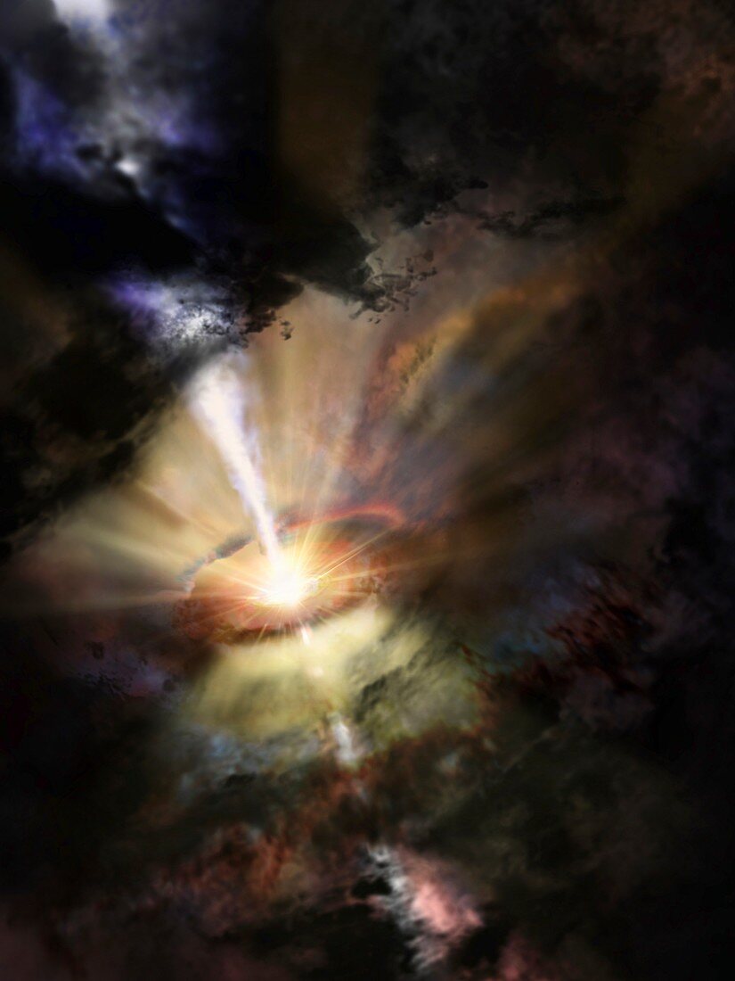 Intergalactic gas clouds in Abell 2597