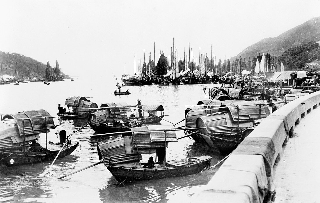 Hong Kong sampans,19th-20th century