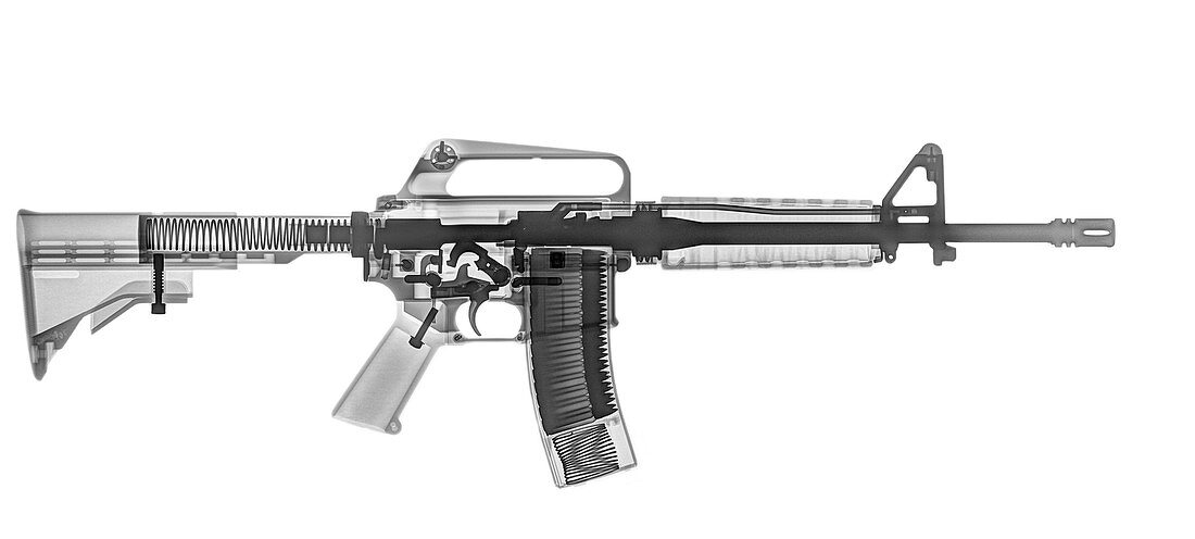 M4 (m16A2) Assault rifle under x-ray