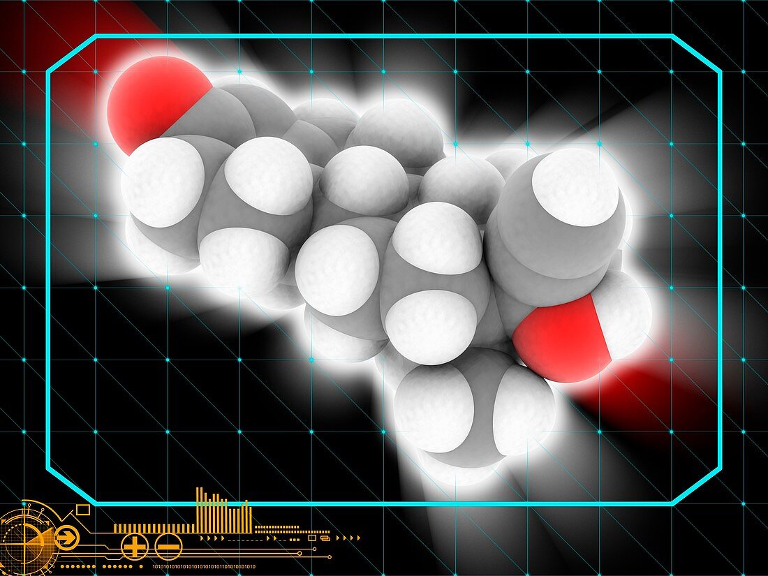 levonorgestrel drug molecule