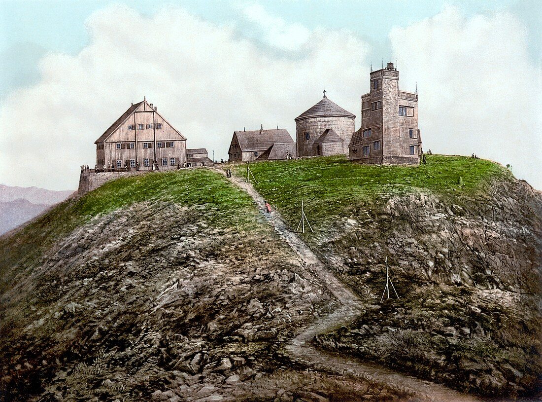 Schneekoppe summit observatory,1900s