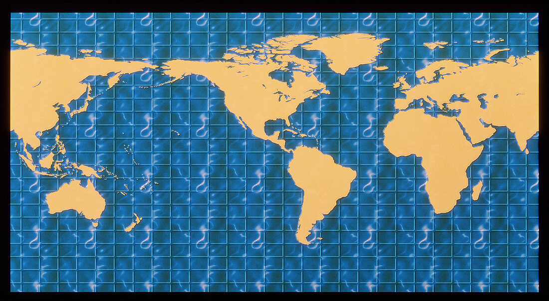 World map,Mercator projection