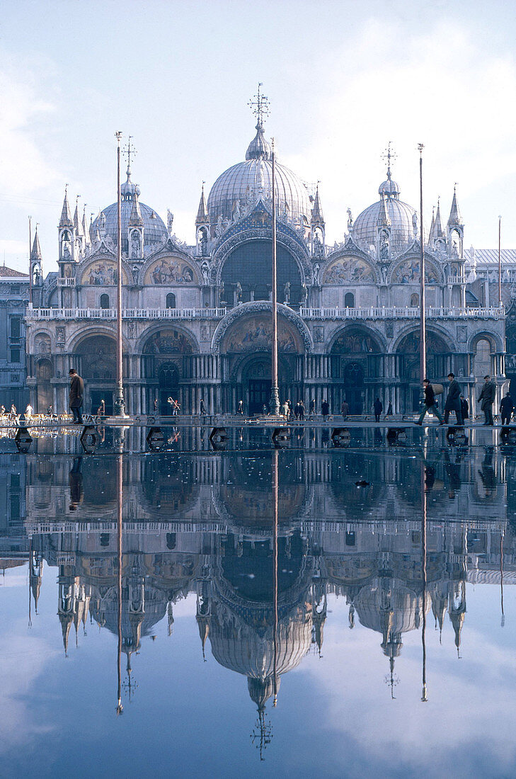 'Flooding in San Marco Square,Italy'