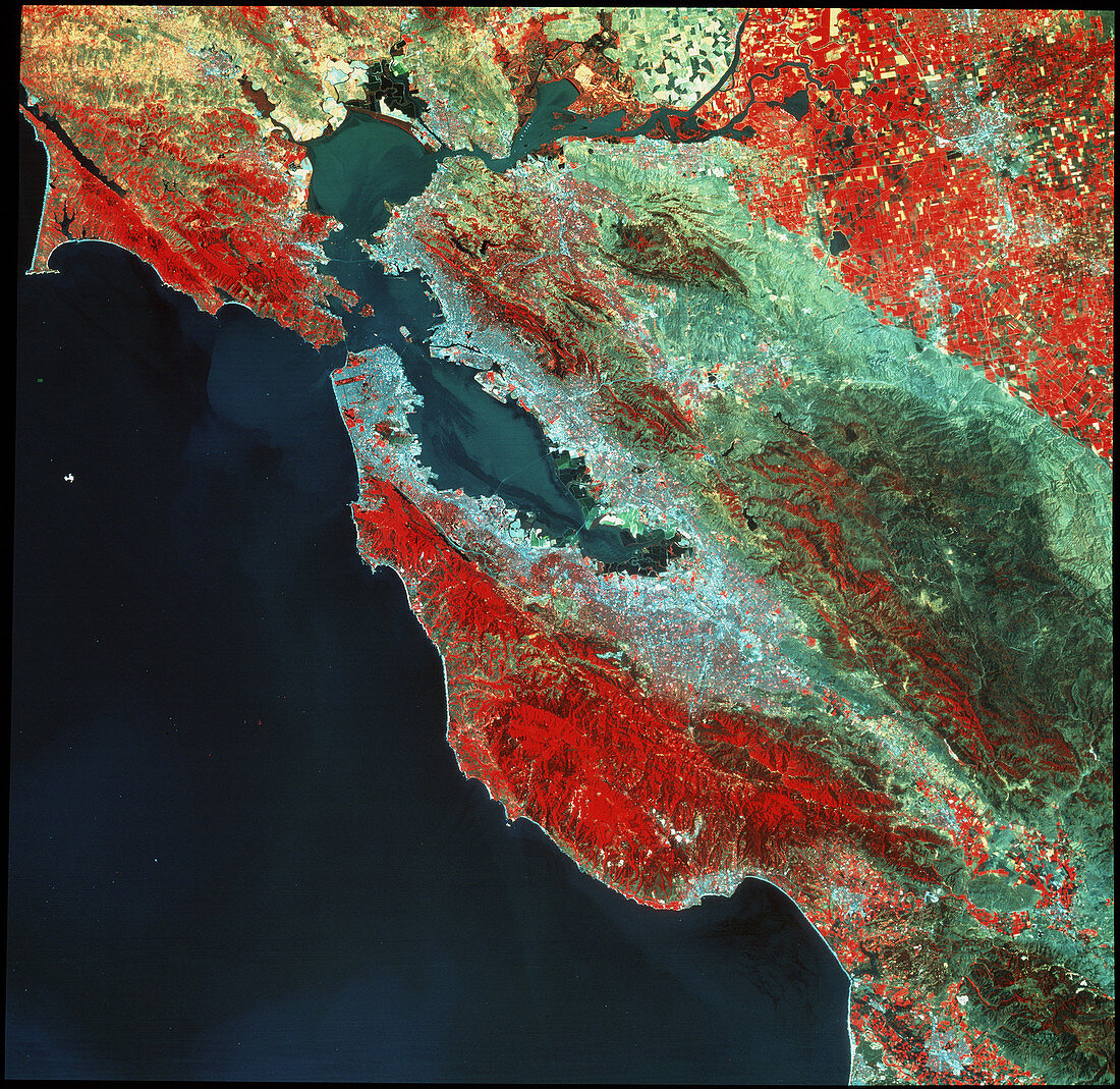 Landsat image of San Francisco