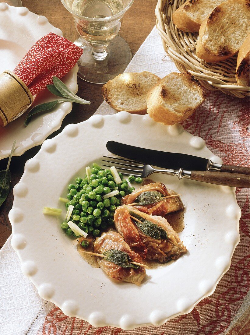 Saltimbocca alla romana (Kalbschnitzel mit Schinken & Salbei)