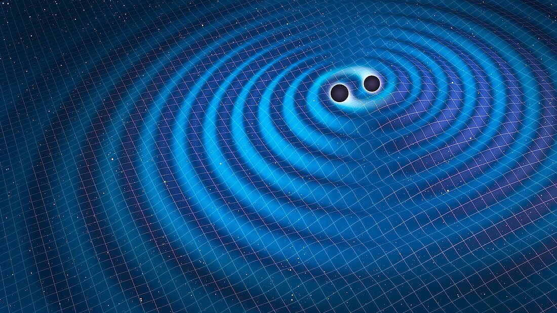 Gravitational waves,illustration