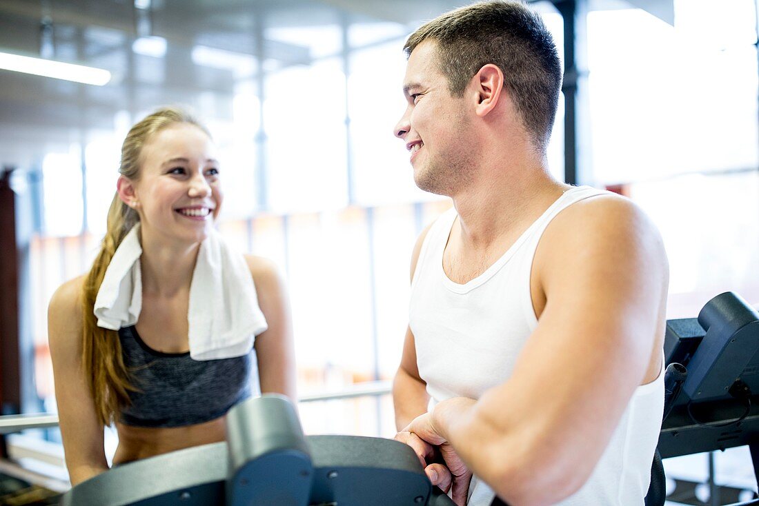 Man and woman in gym