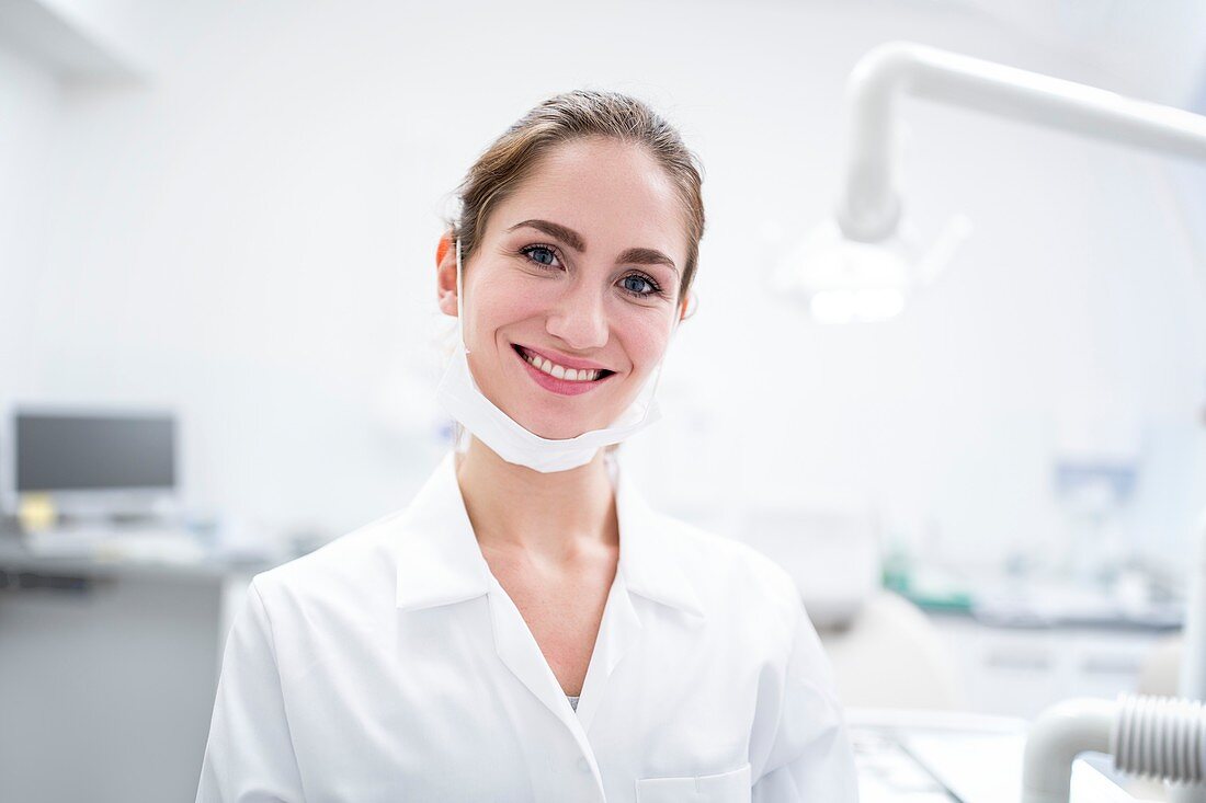 Close-up of dentist