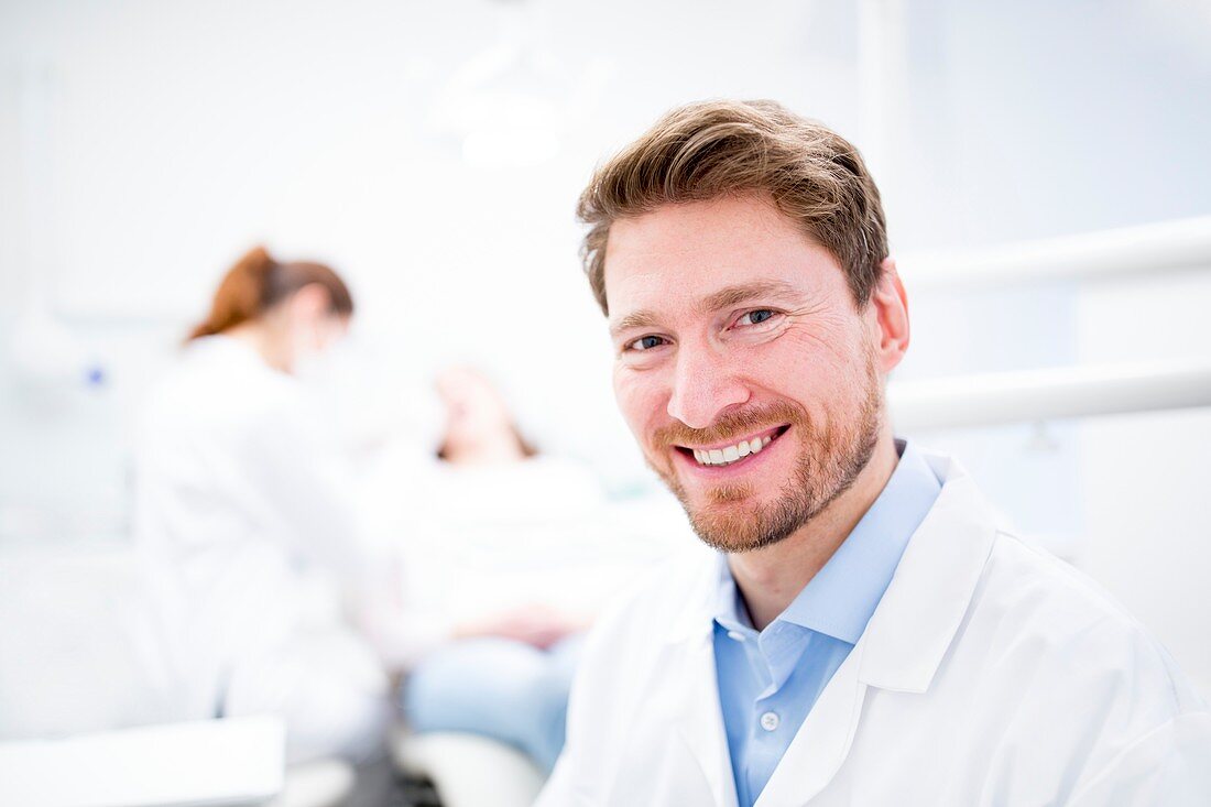 Close-up of dentist