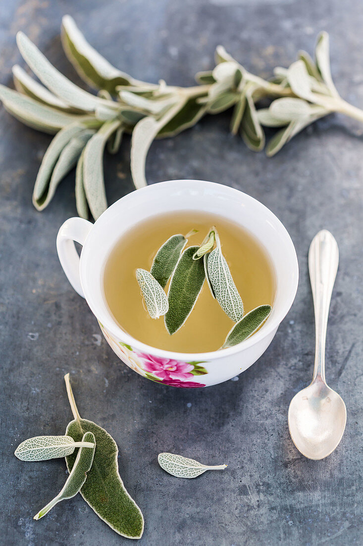 Sage herbal tea
