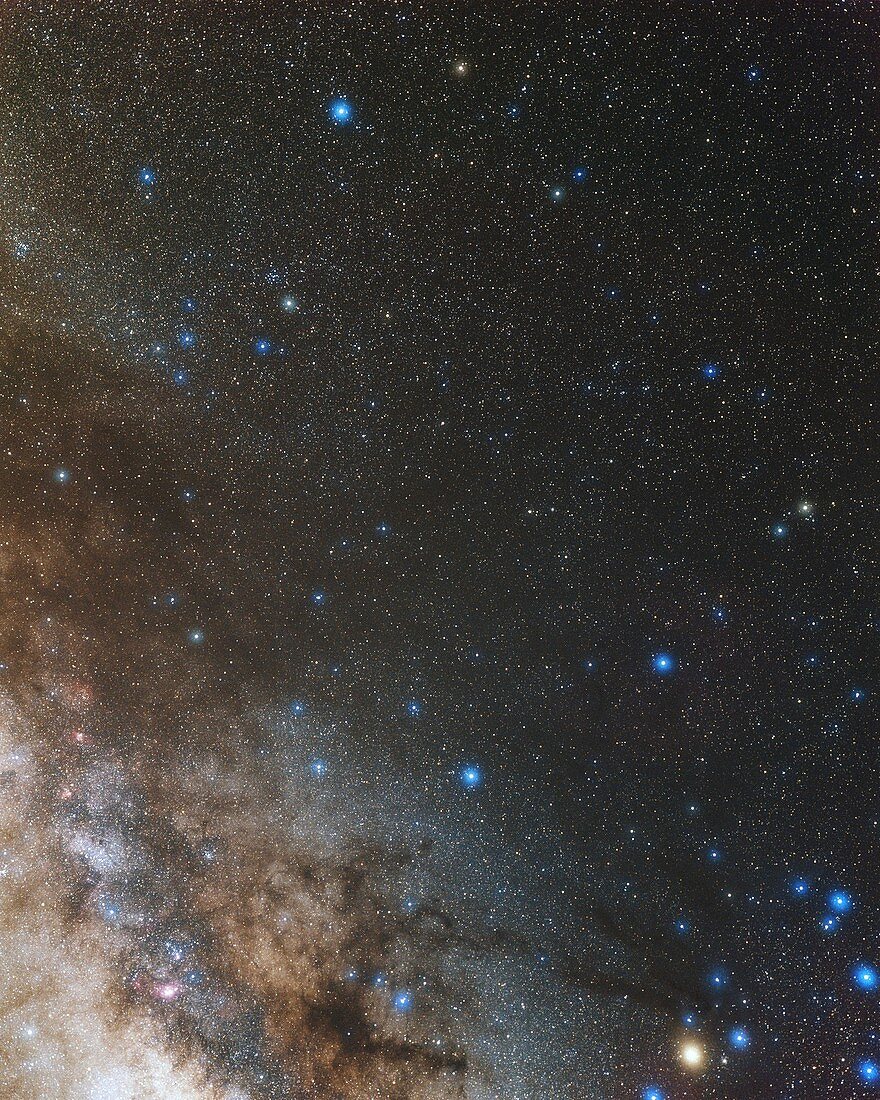 Ophiuchus and Milky Way, optical image