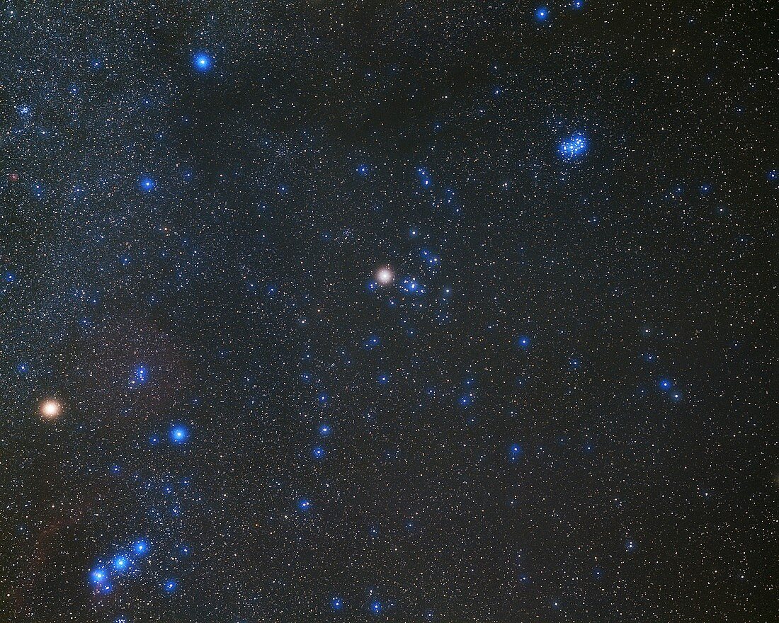 Taurus constellation, optical image
