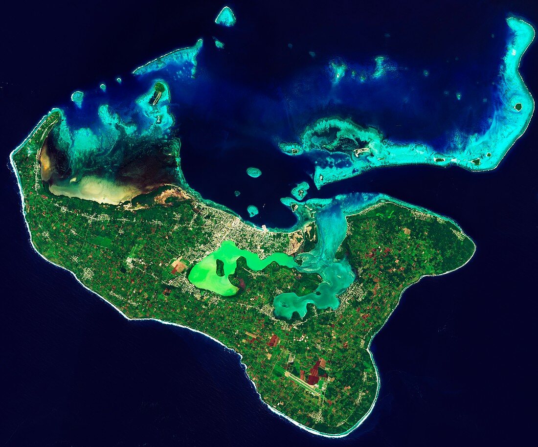 Tonga, satellite image