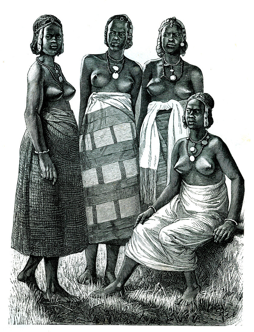 19th Century Mandinka women, illustration