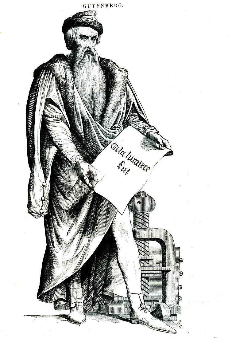 Johannes Gutenberg, German printer