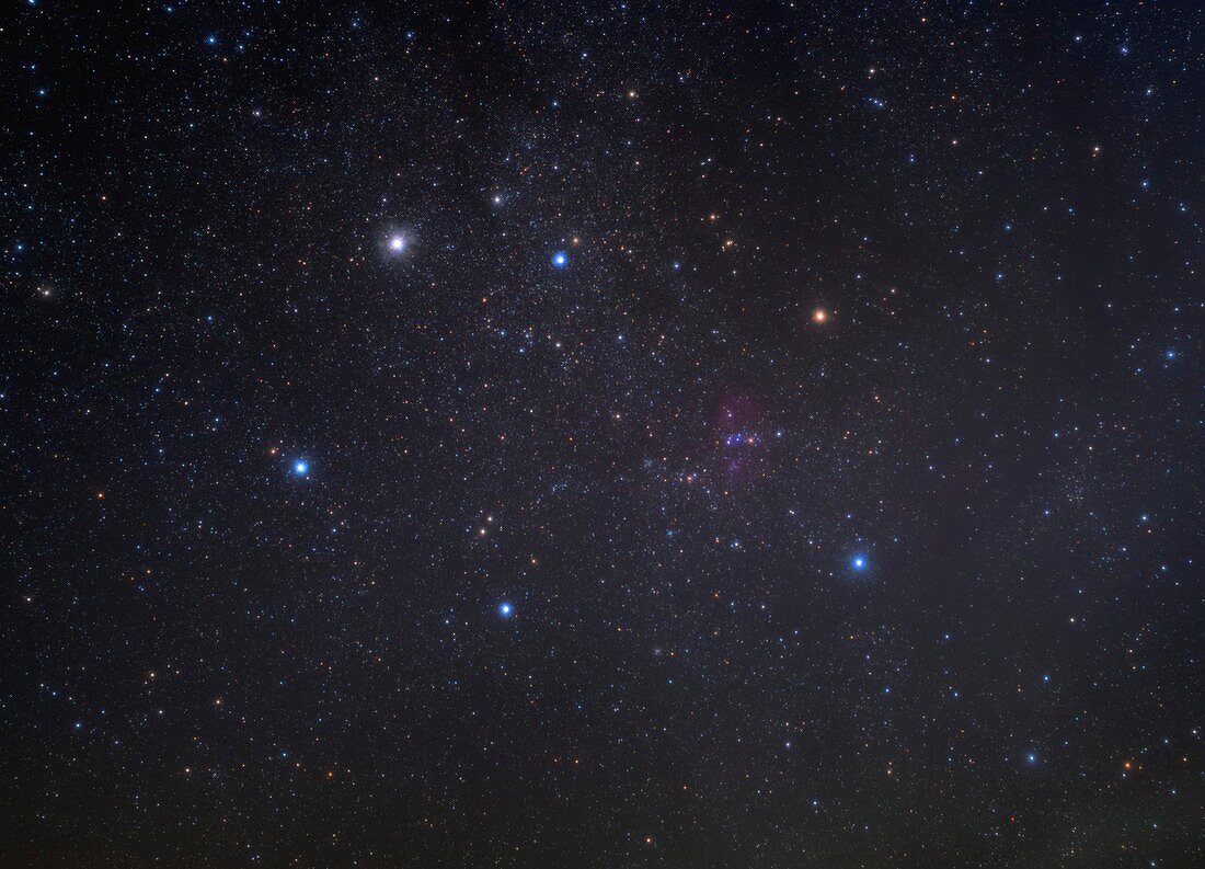 Auriga constellation, optical image