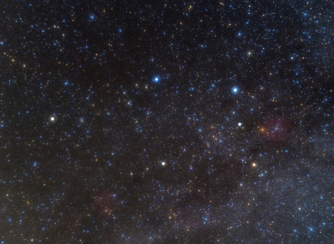 Cepheus constellation, optical image