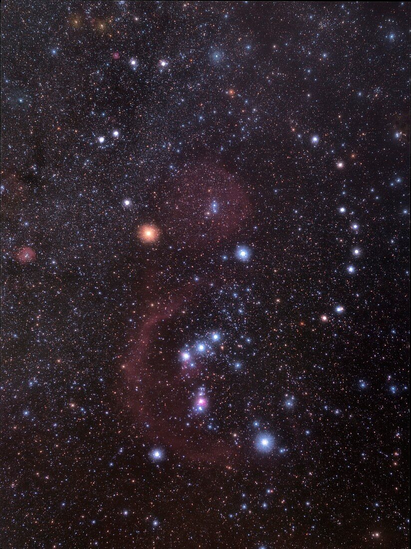 Orion constellation, optical image