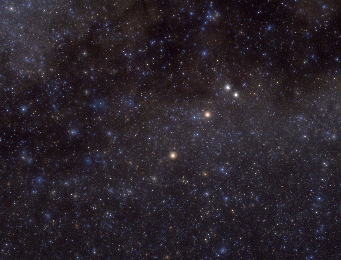 Sagitta constellation, optical image