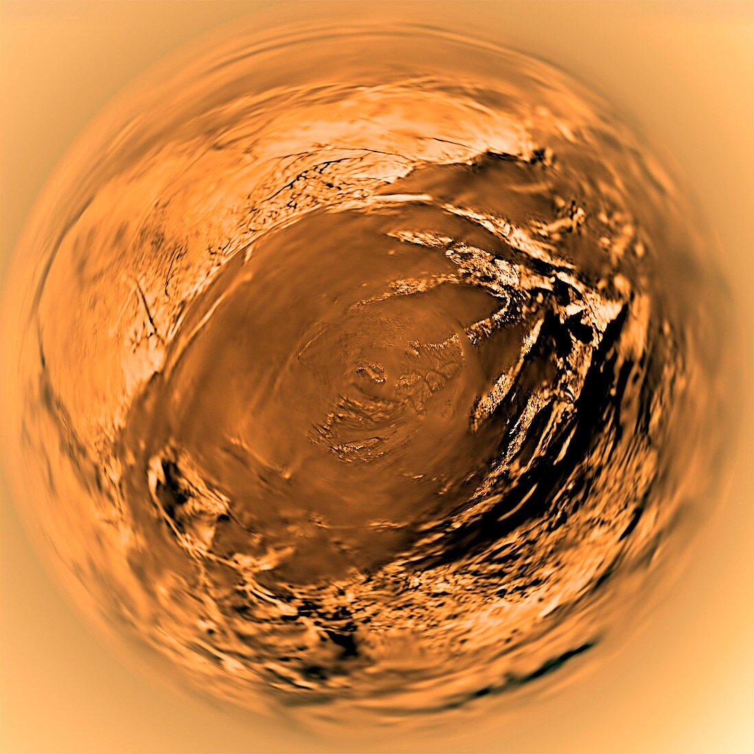 Surface of Titan, Huygens image