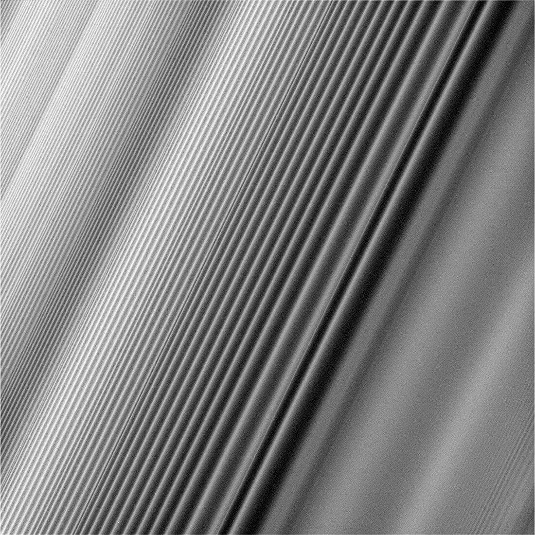 Wave in Saturn's rings, Cassini image